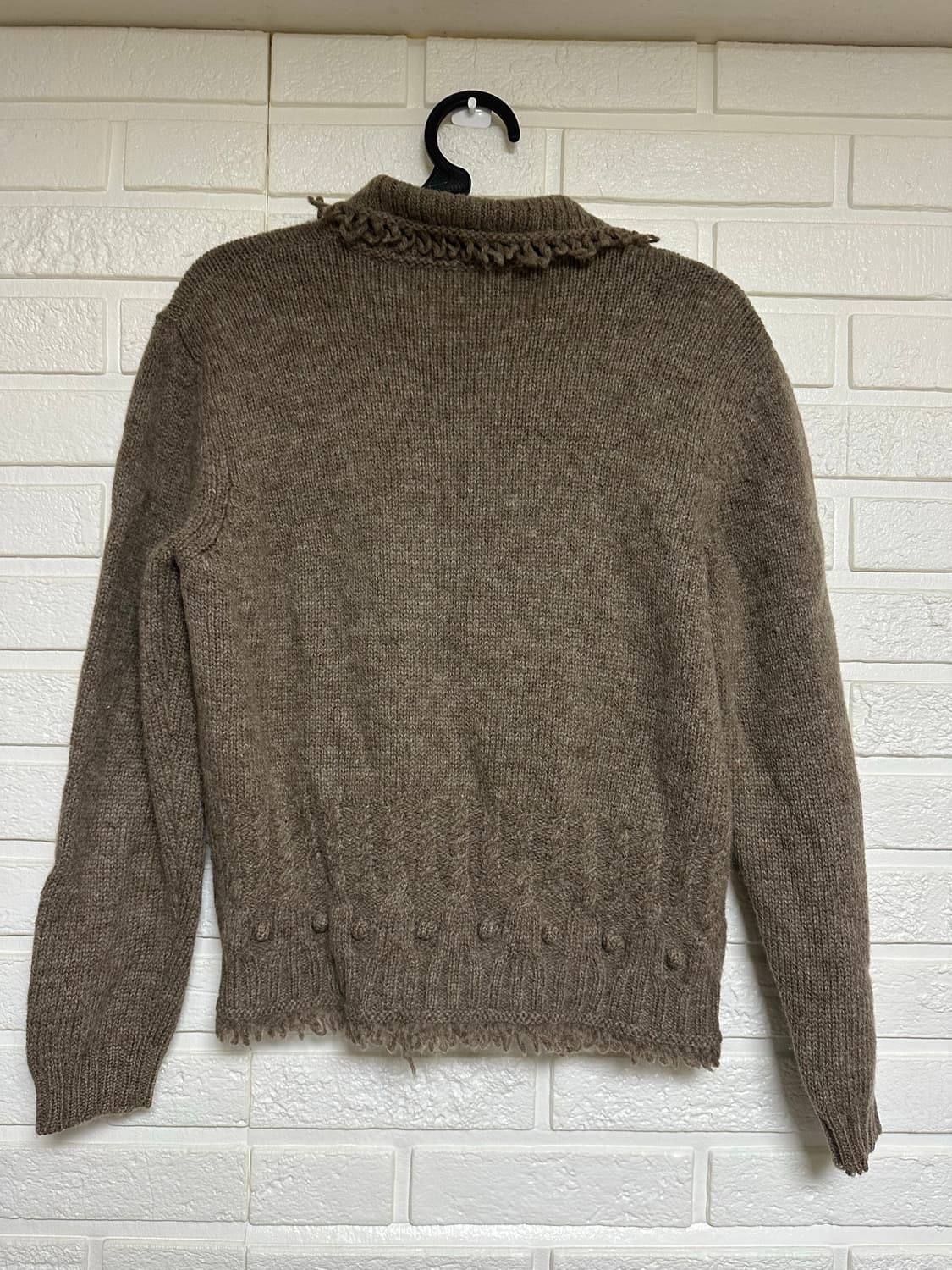 갈색 떡볶이단추 가디건 상품이미지3