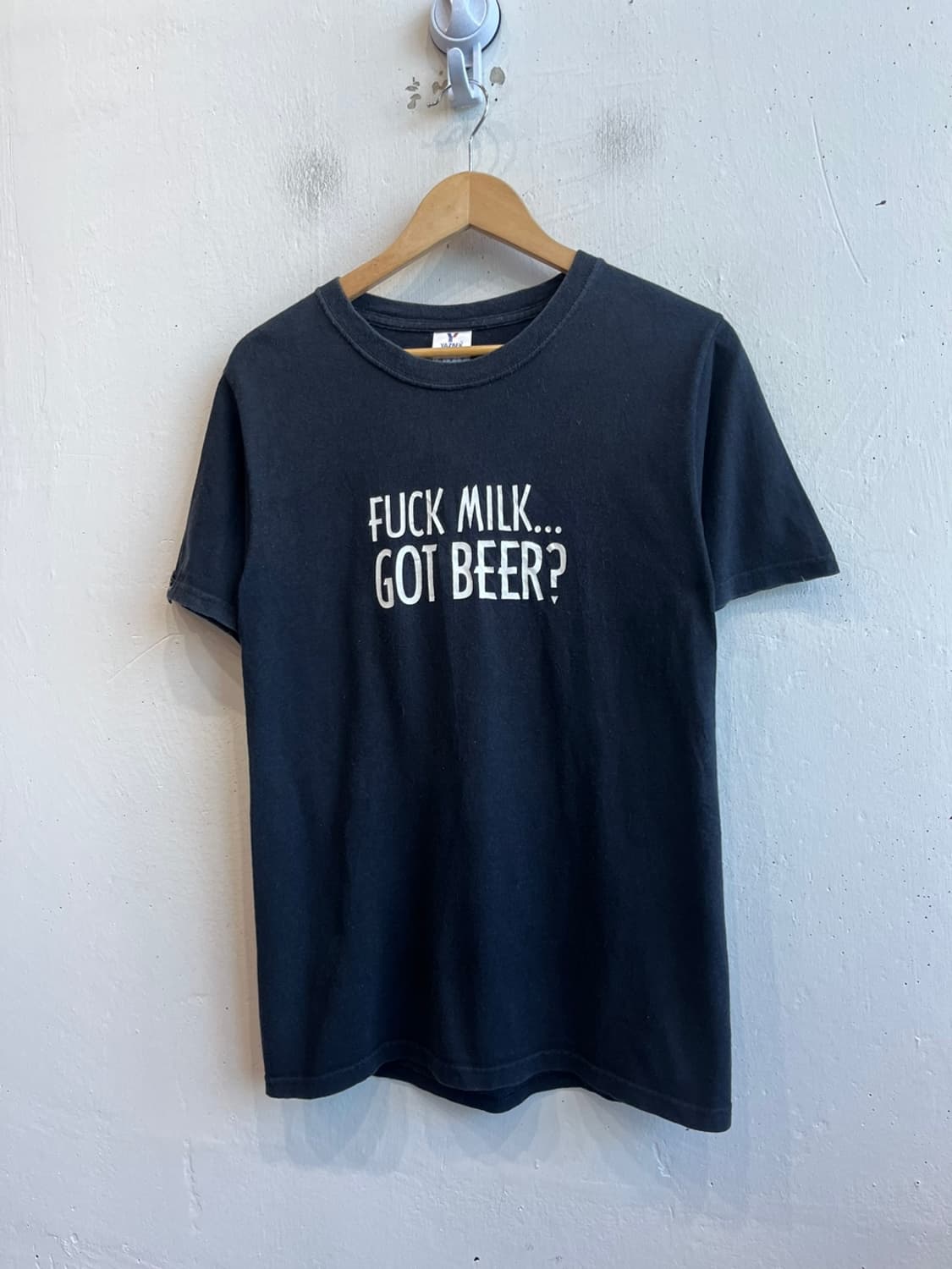 미국빈티지 FUCK MILK GOT BEER 반팔 티셔츠 상품이미지1