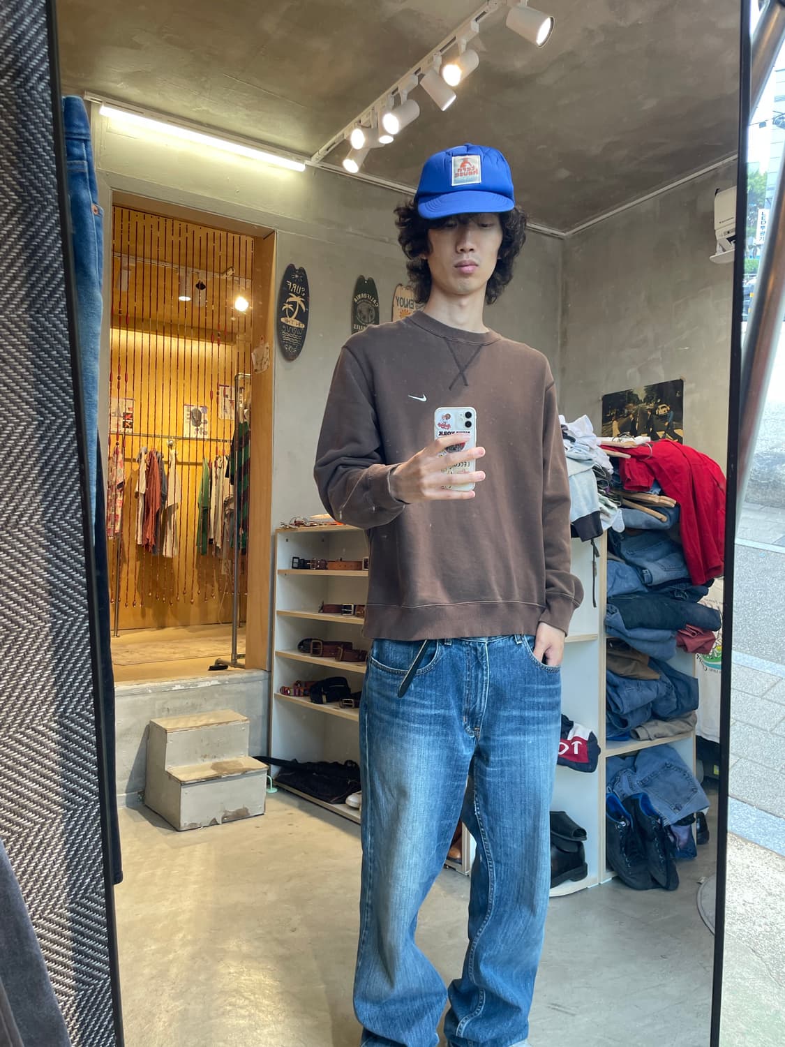 00s 올드나이키 스우시 로고 스웻 상품이미지2