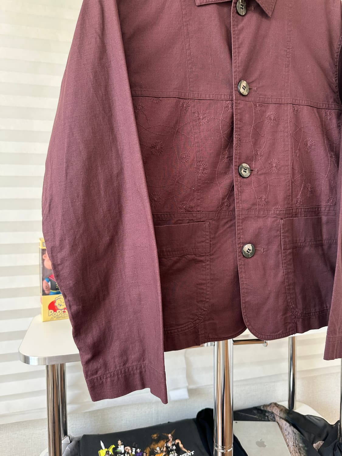 이세이미야케 HAI SPORTING GEAR 크롭 자수 커버올 자켓 상품이미지3