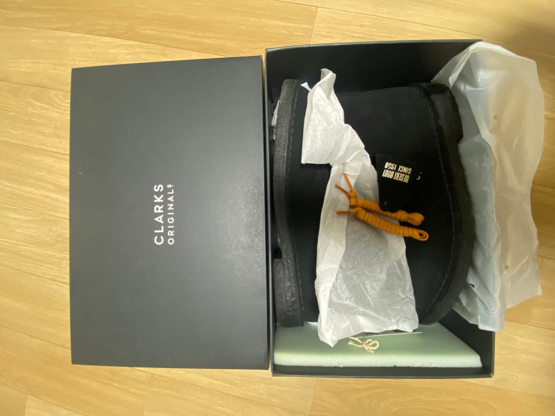 클락스 데저트 부츠 블랙 스웨이드 uk 7.5 상품이미지7