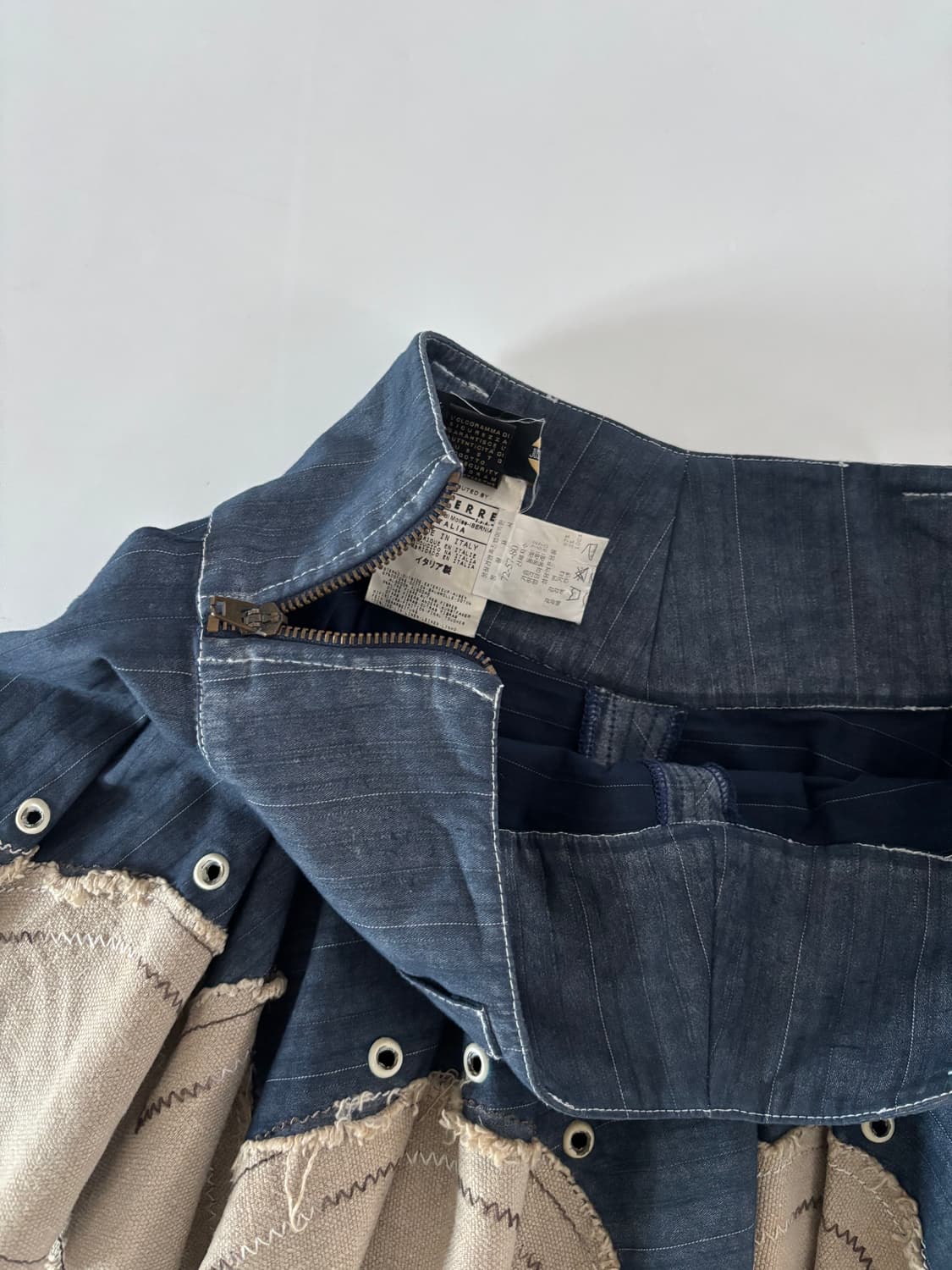 Just Cavalli 저스트카발리 빈티지 벨티드 데님 미니 스커트    상품이미지6