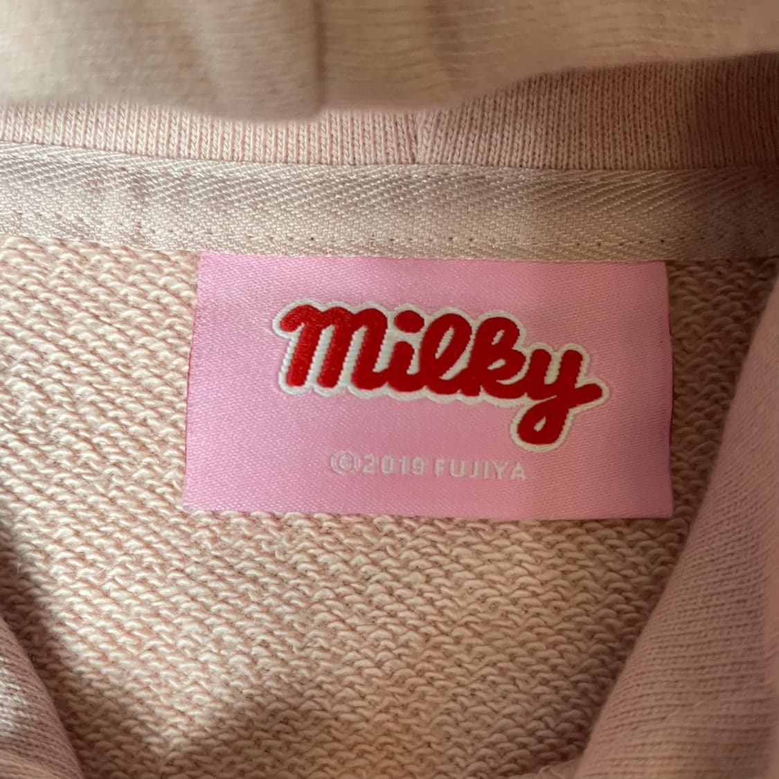 페코 연핑크 크롭 후드 F 상품이미지4