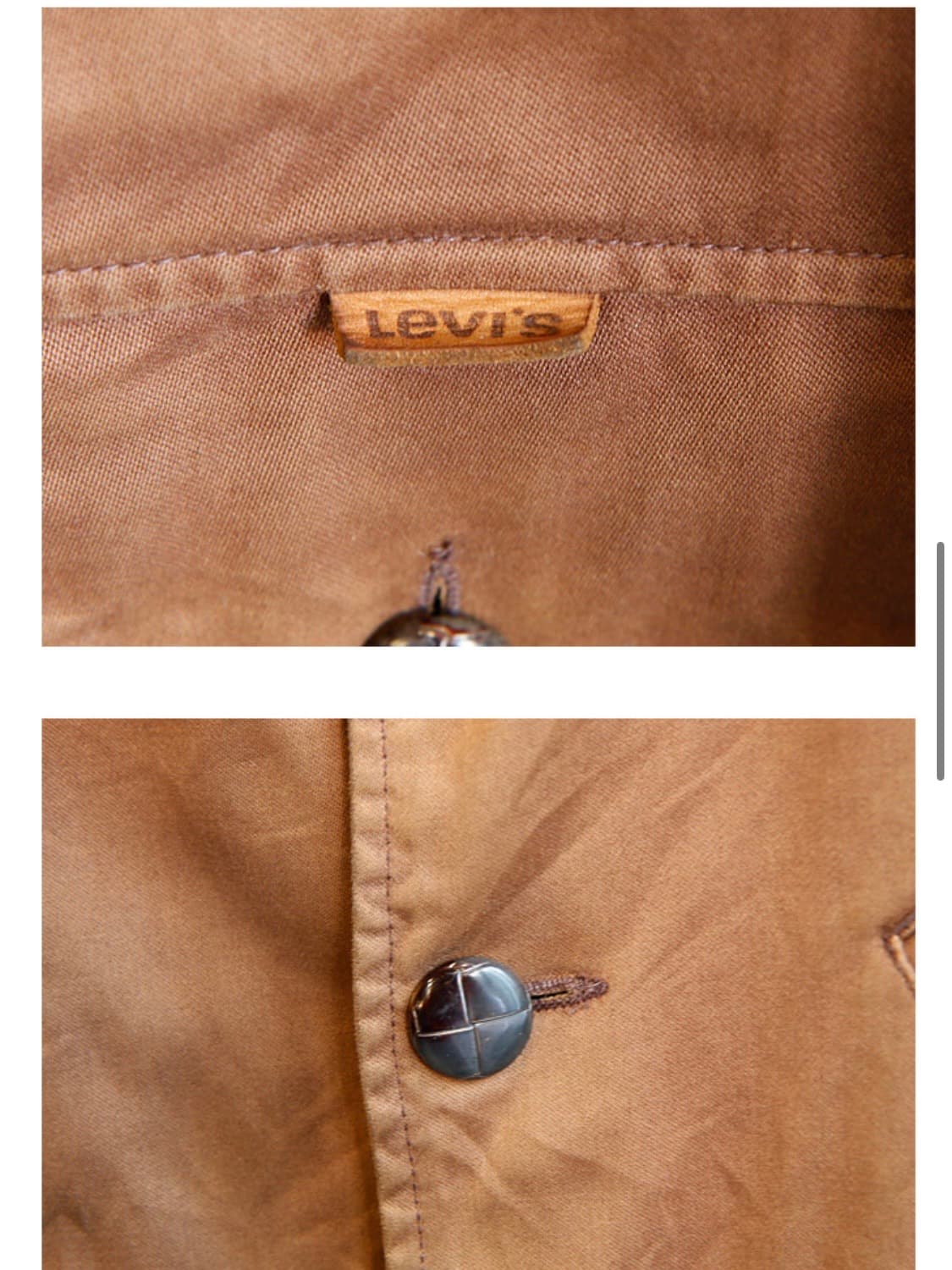 [L] 90s 리바이스 웨스턴 자켓 브라운 (매키노 코트) 상품이미지4