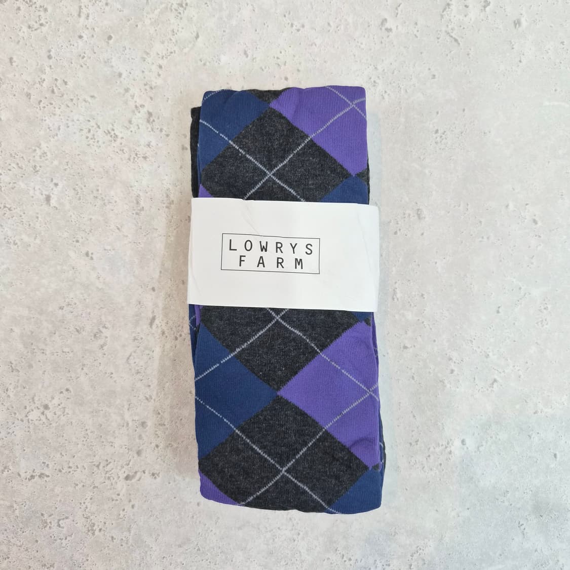 LOWRYS FARM 아가일 체크 타이즈 상품이미지4