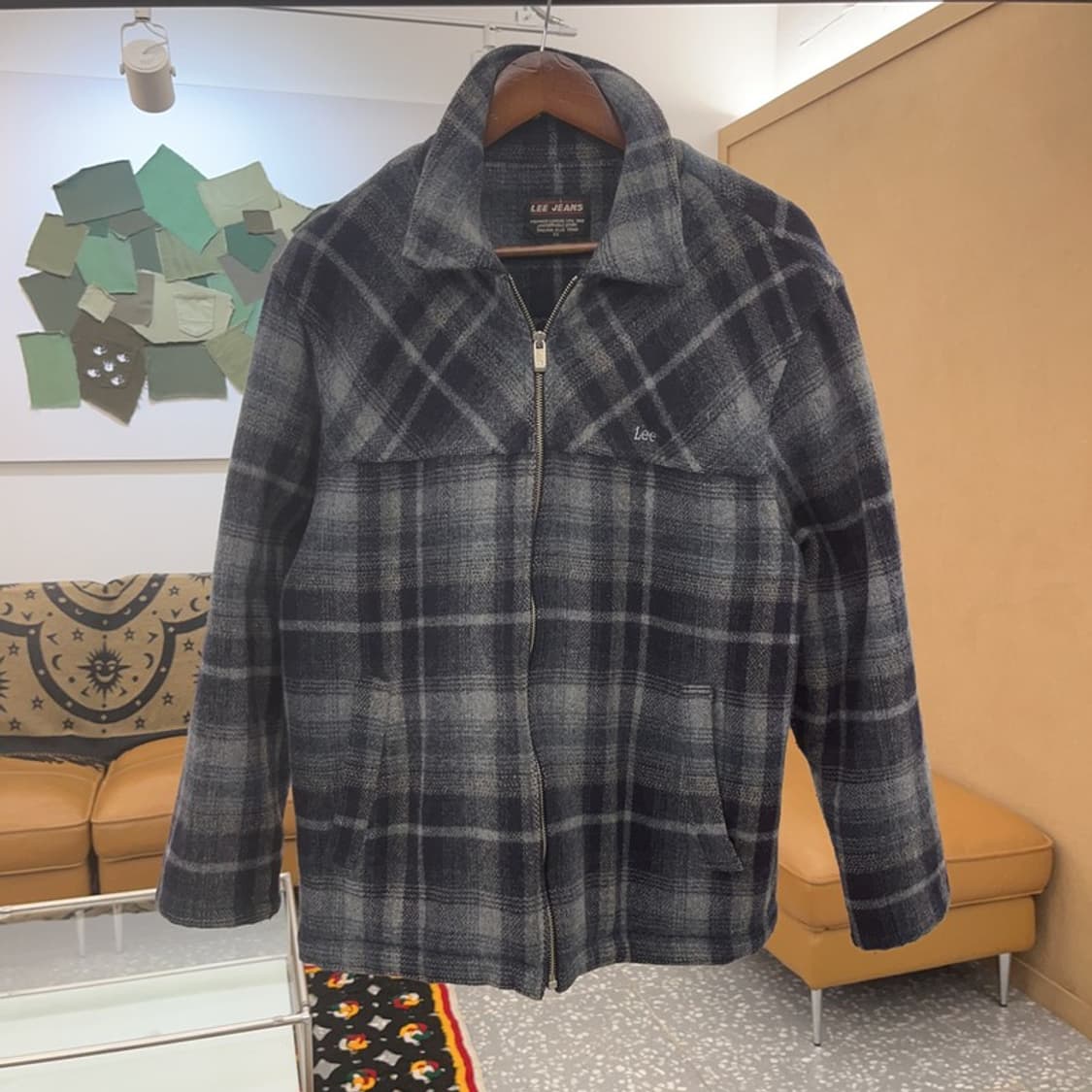 리 LEE 빈티지 홀리데이 체크 울 자켓 95 C07441 상품이미지3