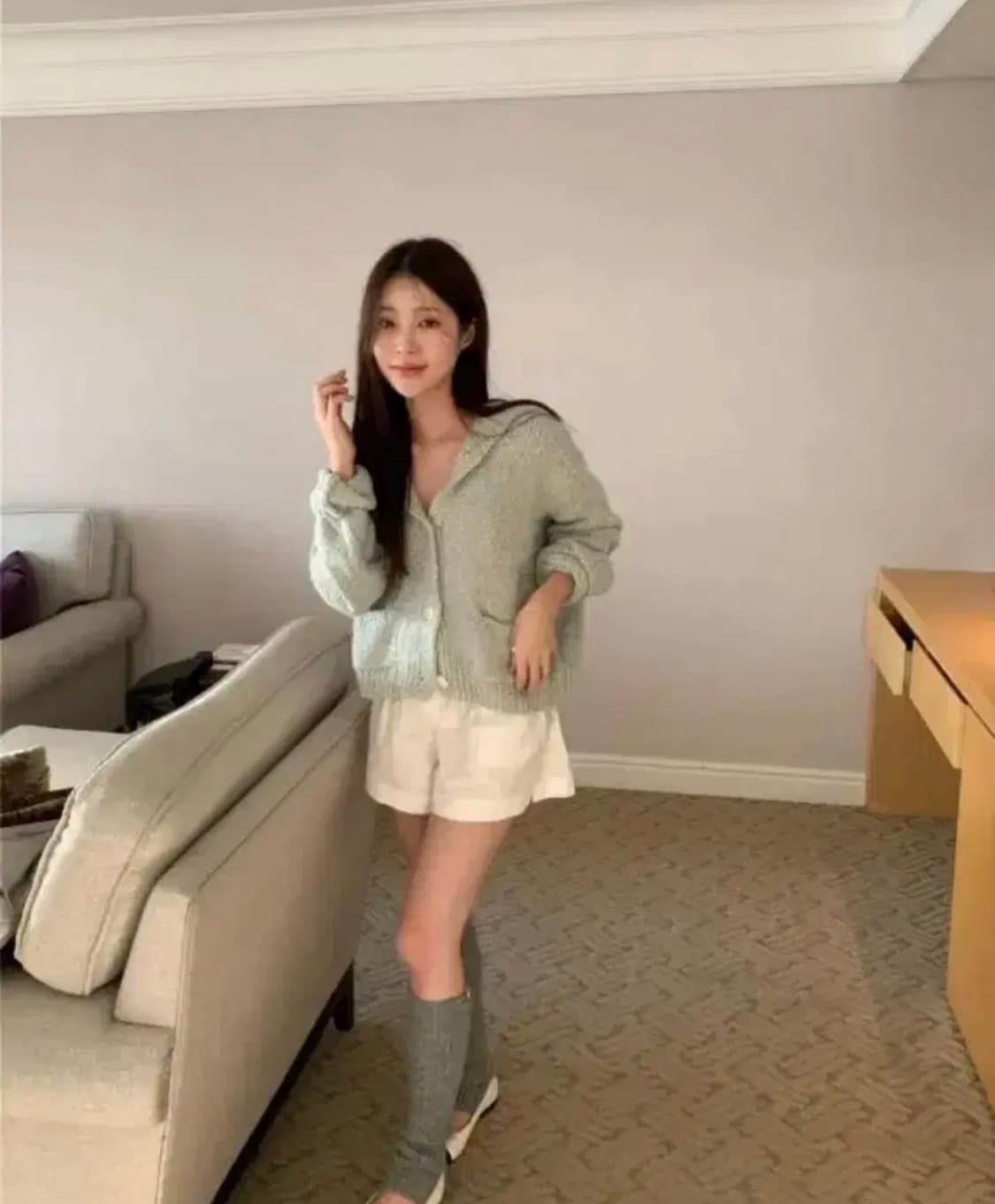 레이지샵 로티 후드 민트 상품이미지4