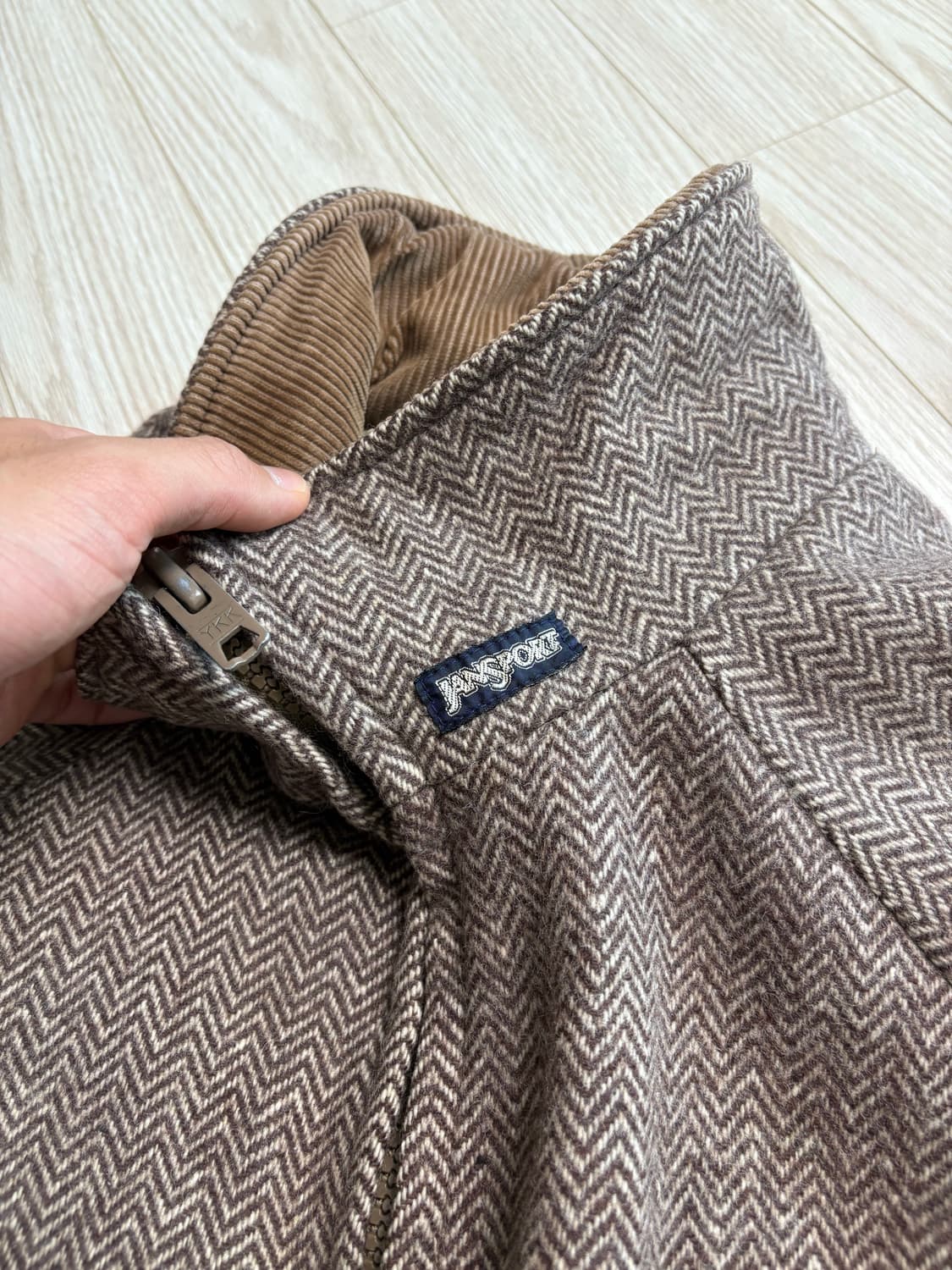 잔스포츠 해링본 집업 자켓 상품이미지2