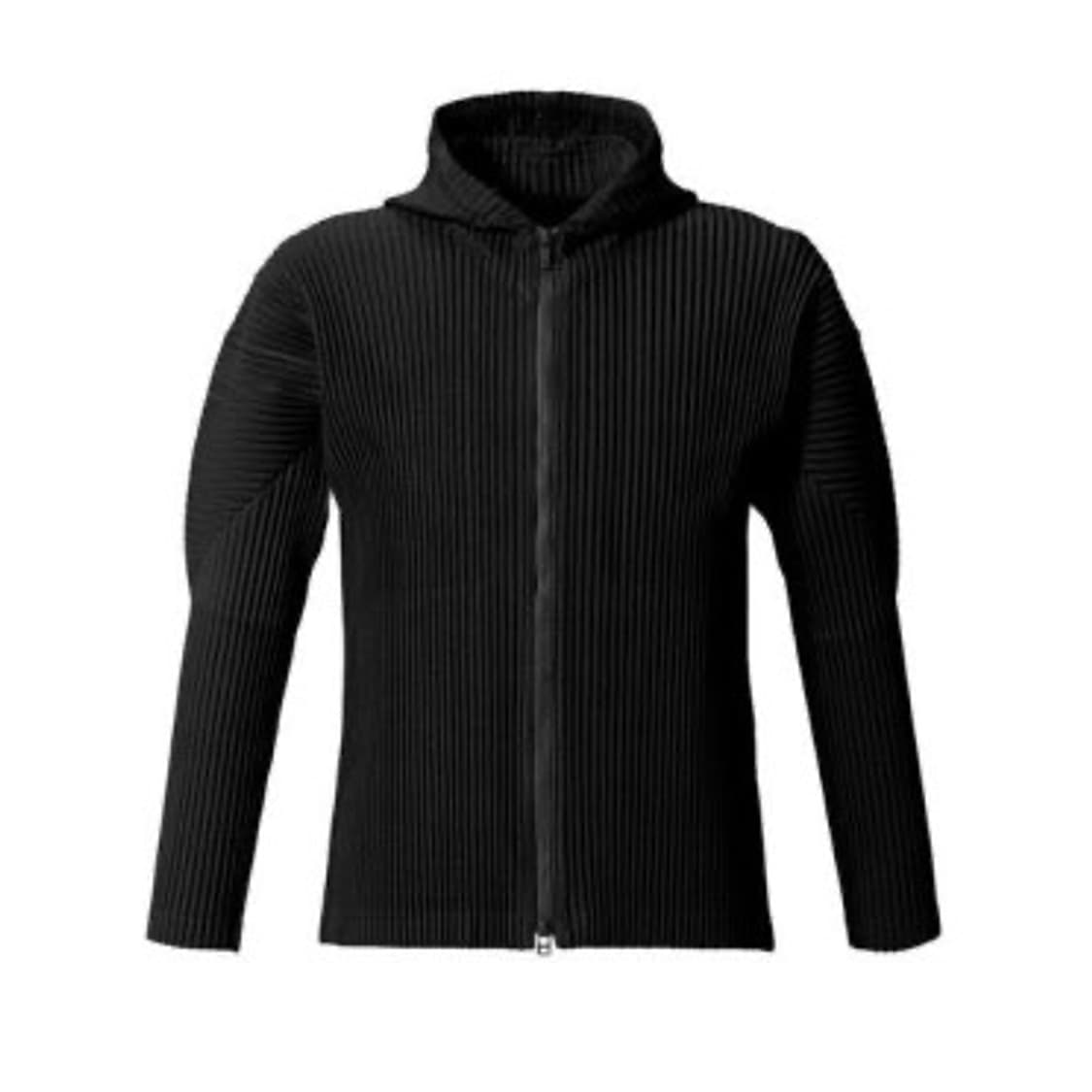 옴므플리세 후드집업 블랙 3사이즈 상품이미지1