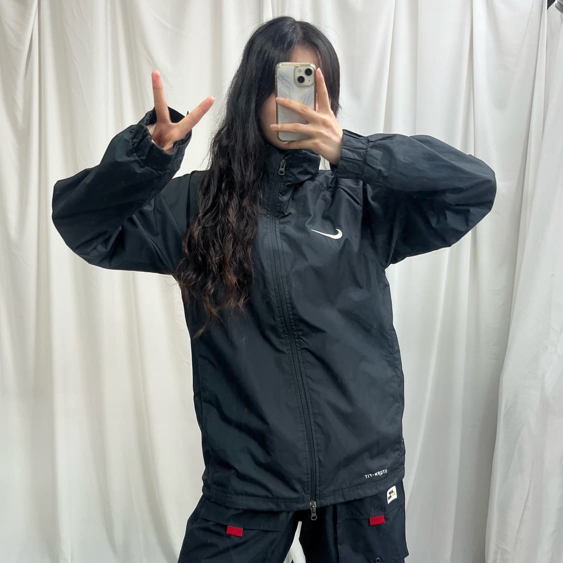 Nike black 2way windbreak jacket 상품이미지1