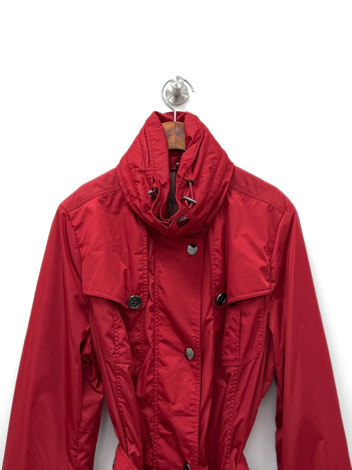 버버리 나일론 하이넥 벨티드 파카 코트 상품이미지2