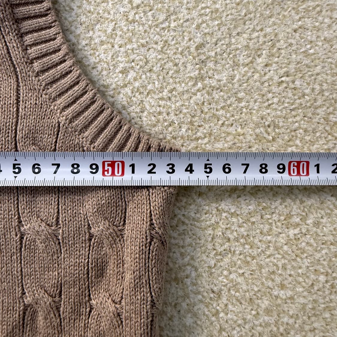 XL 유에스폴로 케이블 니트 베스트 0223T 상품이미지5