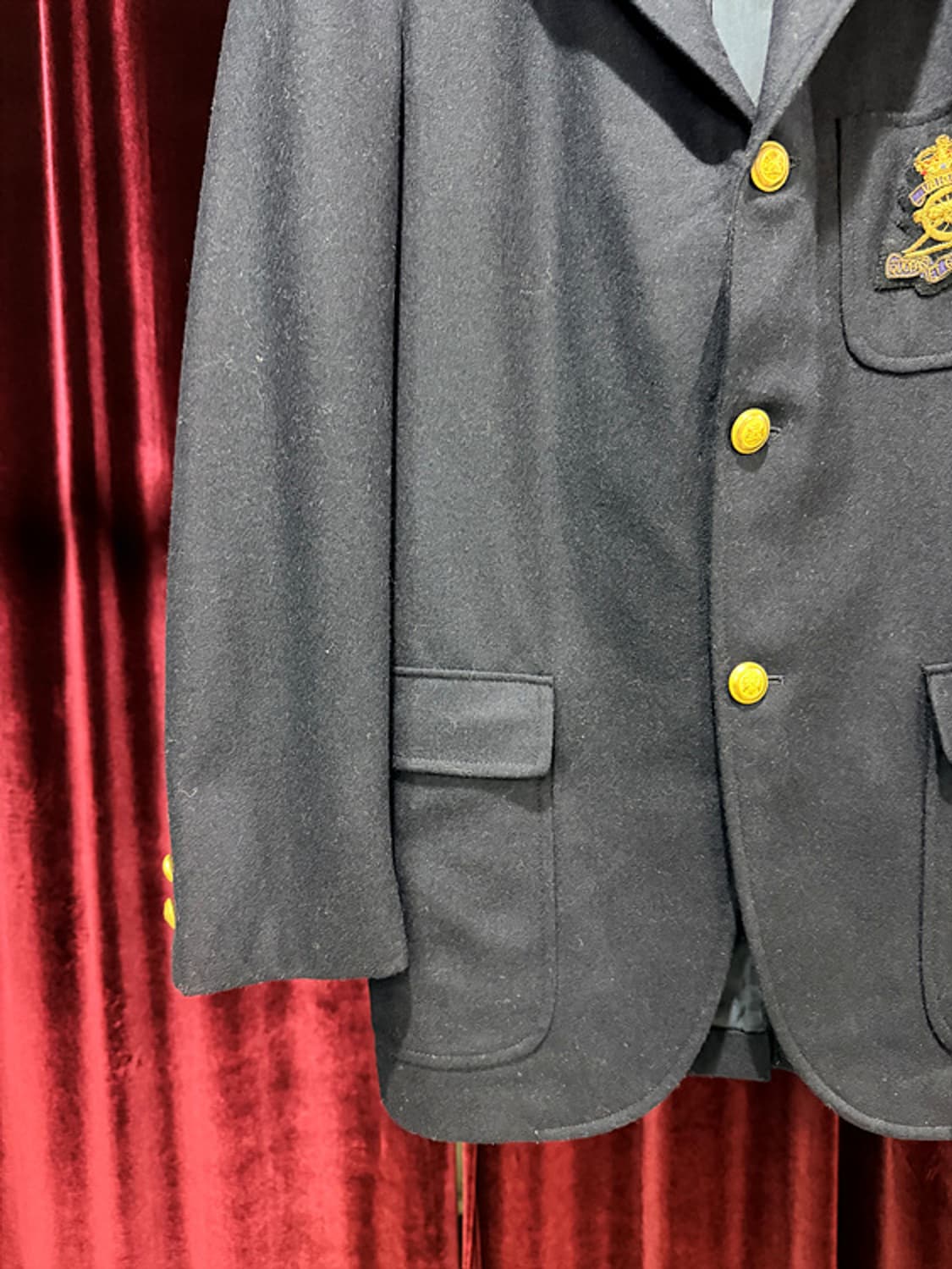 vintage KENT VAN JAC gold button jacket 상품이미지3