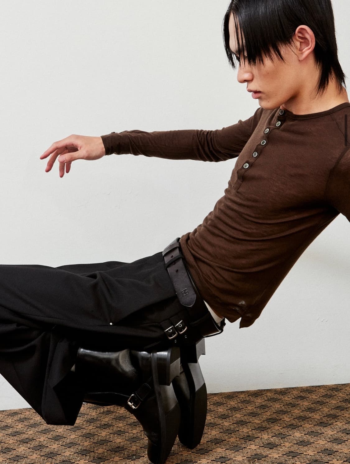 [3] 라벨아카이브 버클 트윌 팬츠  상품이미지1