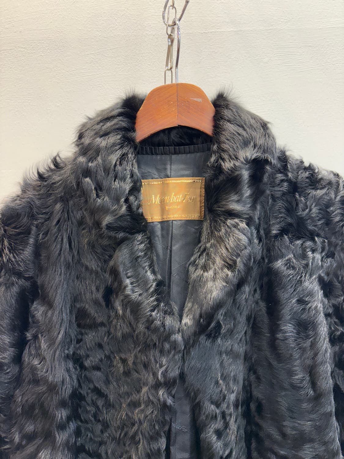 블랙 양털코트  상품이미지3