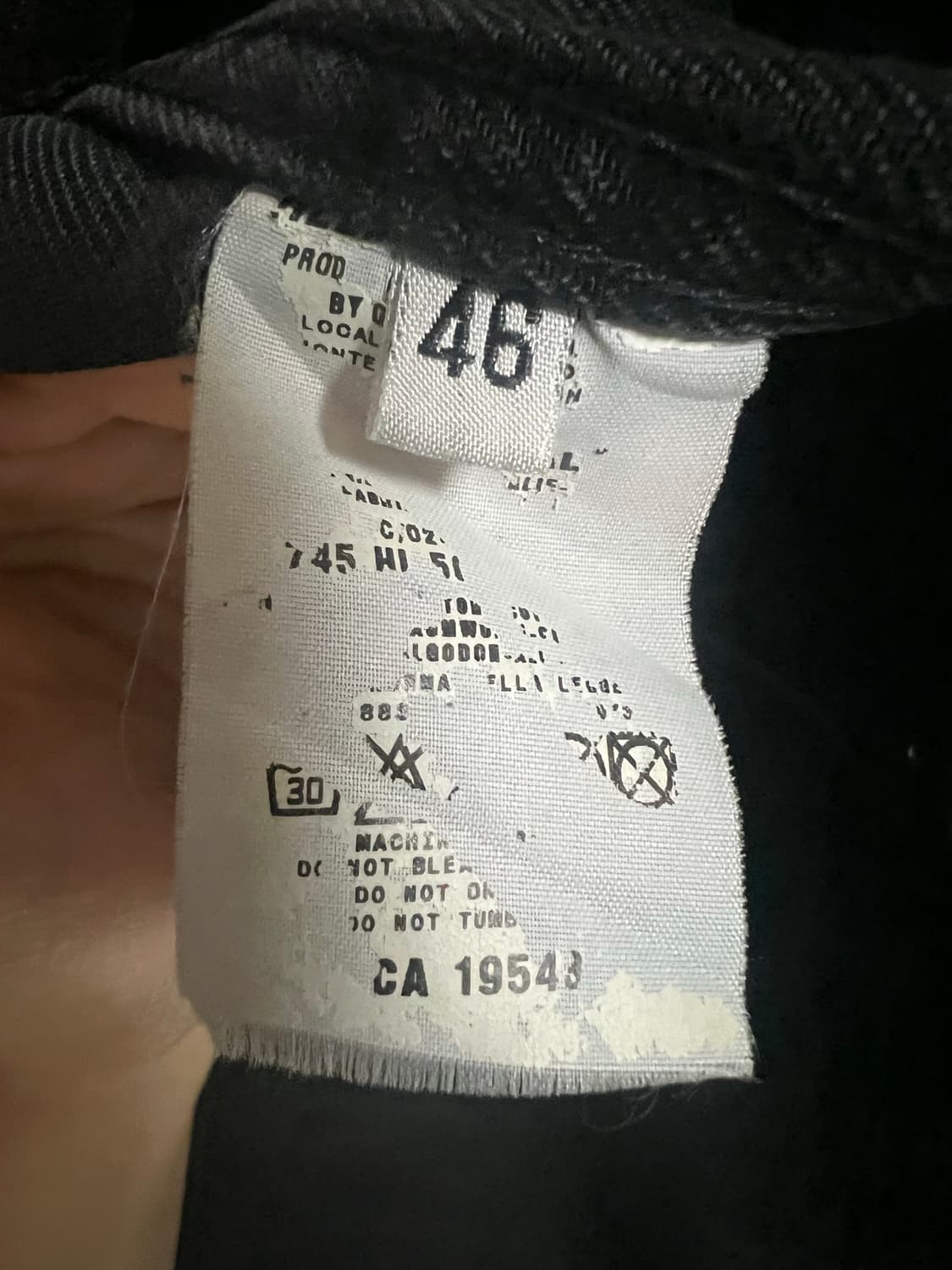 [46]HELMUT LANG 1999 coated deim jacket 상품이미지4