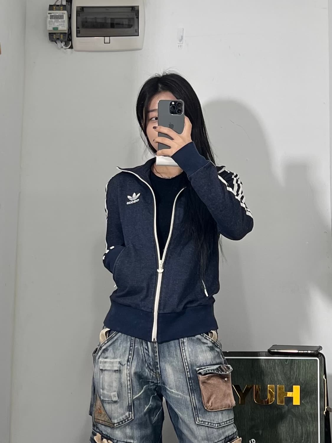 아디다스 흑청 컬러 져지 90 상품이미지1