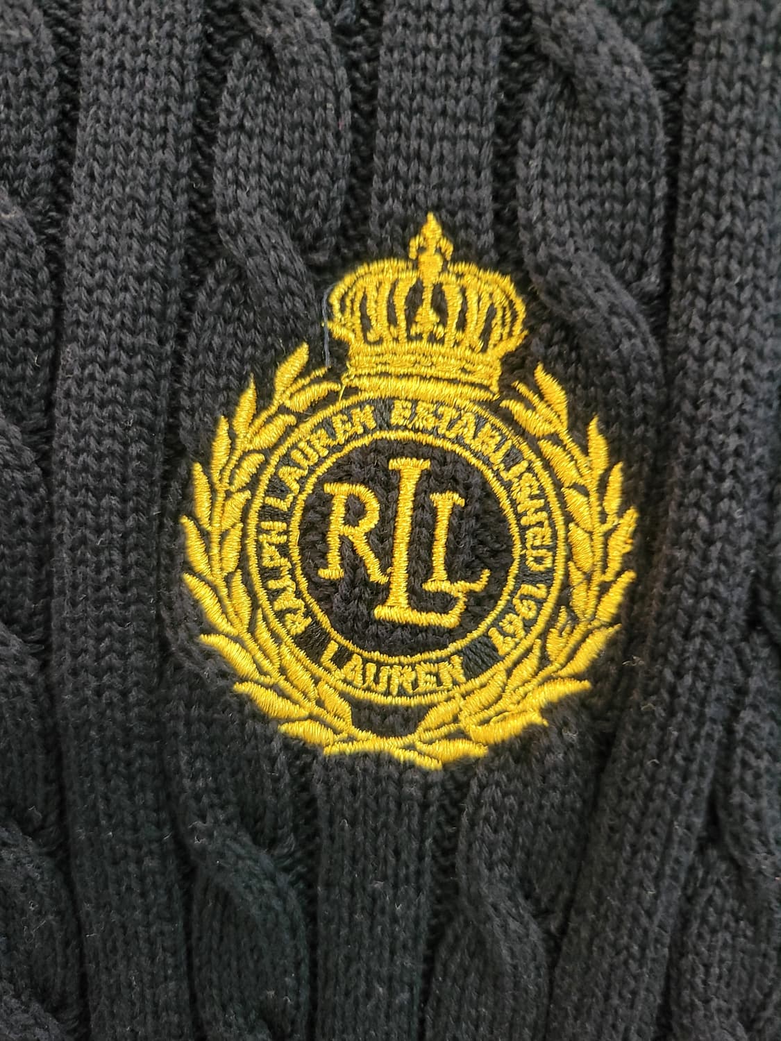 XL랄프로렌 금장자수 집업 가디건  상품이미지4