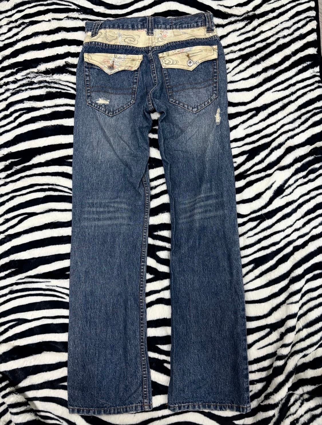 Jungle Storm] Oriental Print Denim Loos 상품이미지9
