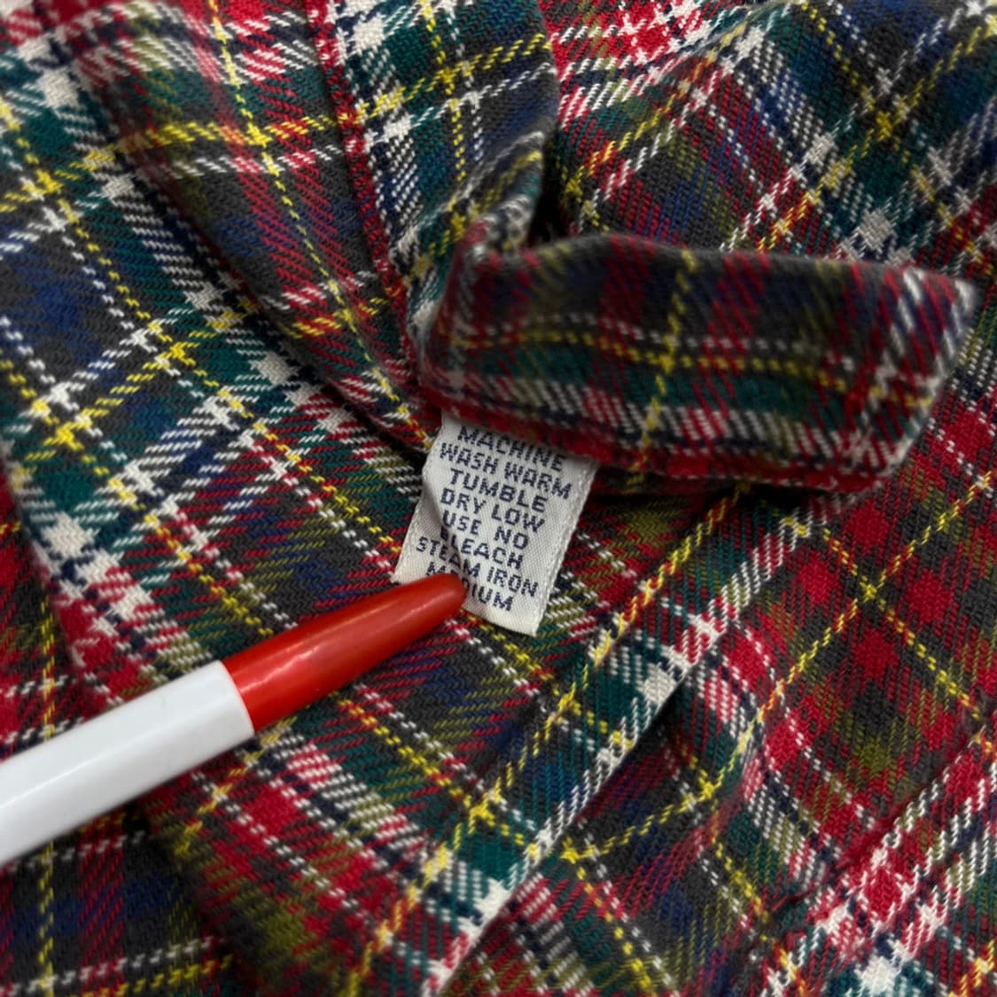 폴로 랄프로렌 버튼포켓 타탄체크 셔츠 S 상품이미지6