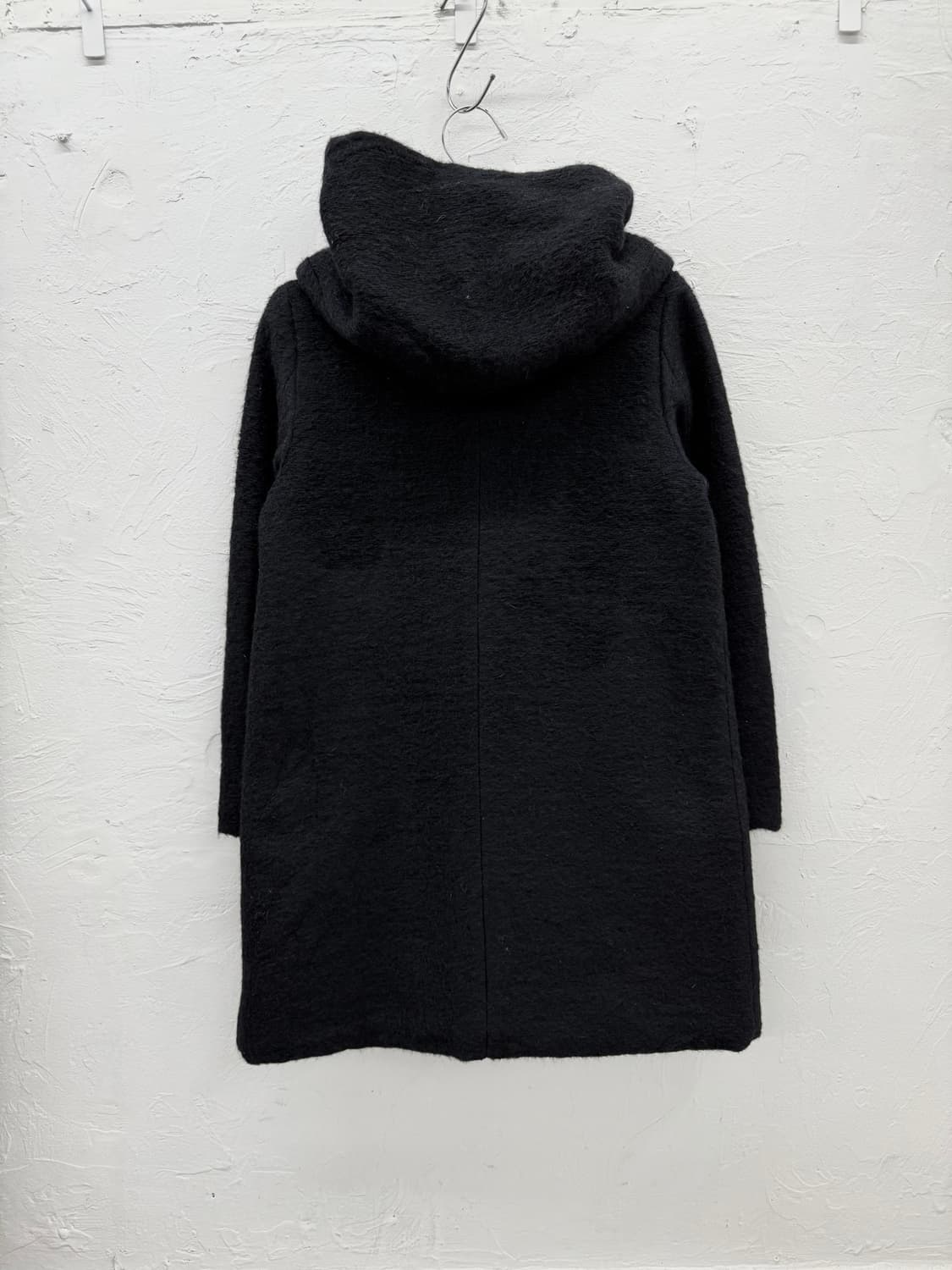 x.more 모헤어 버튼 후드 코트 상품이미지4