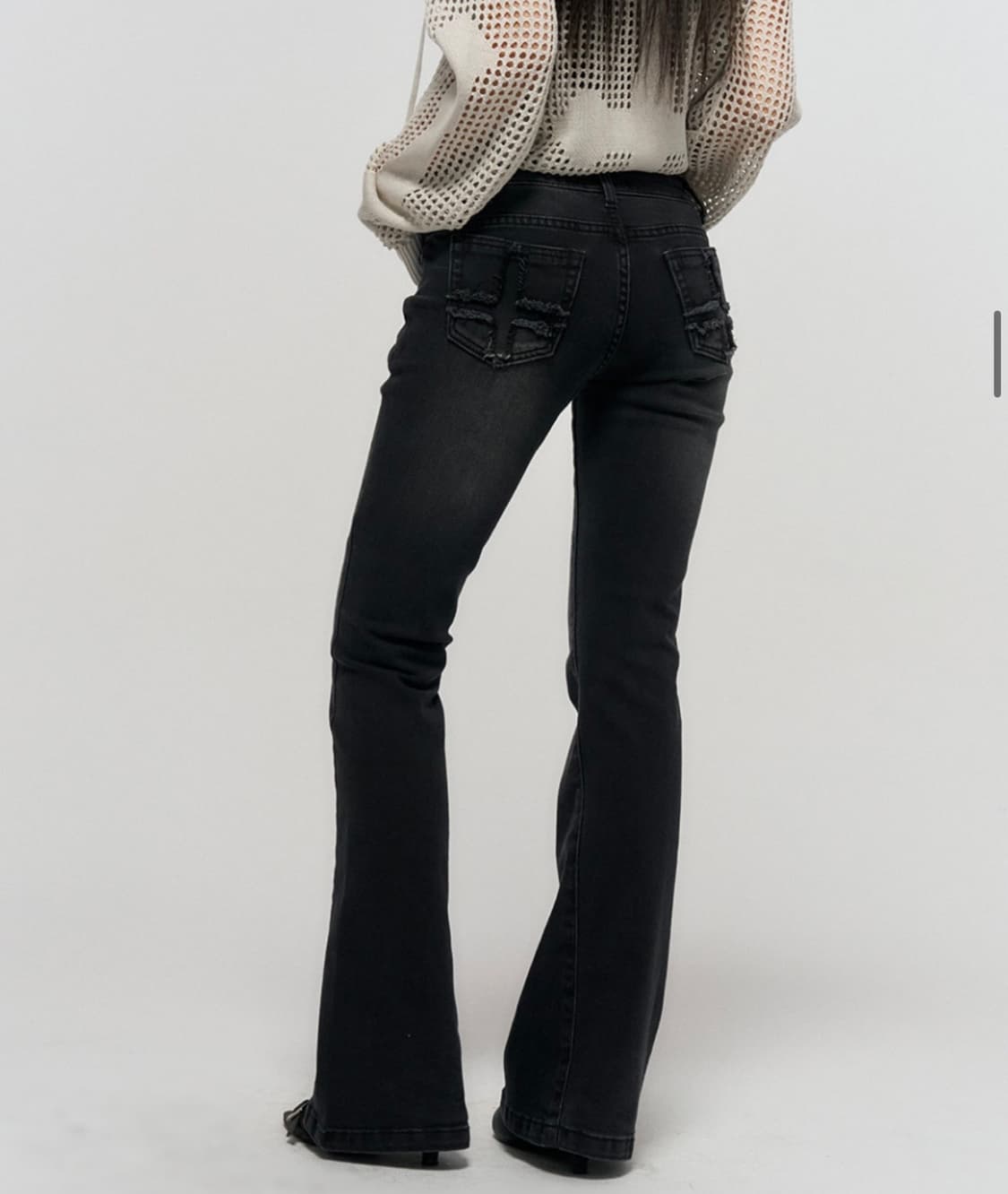스키즘 인듀싱 cross back flare jeans 상품이미지3
