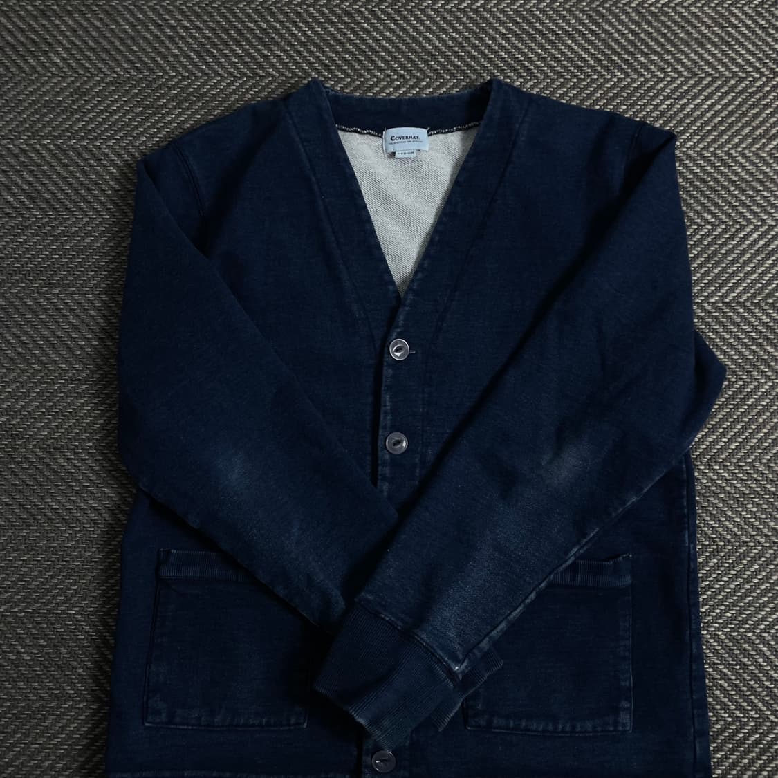 커버낫 인디고 스웨트 코튼 가디건y 3855 상품이미지5