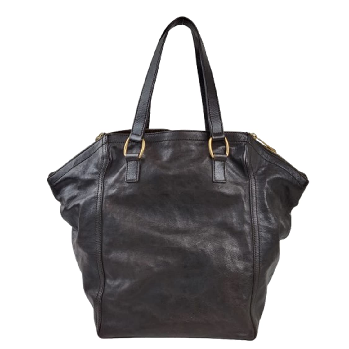 정품 생로랑(입생로랑) 다크브라운가죽 다운타운 백 상품이미지7