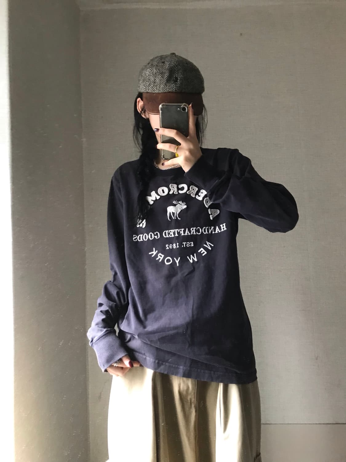 아베크롬비 네이비 롱슬리브 상품이미지1