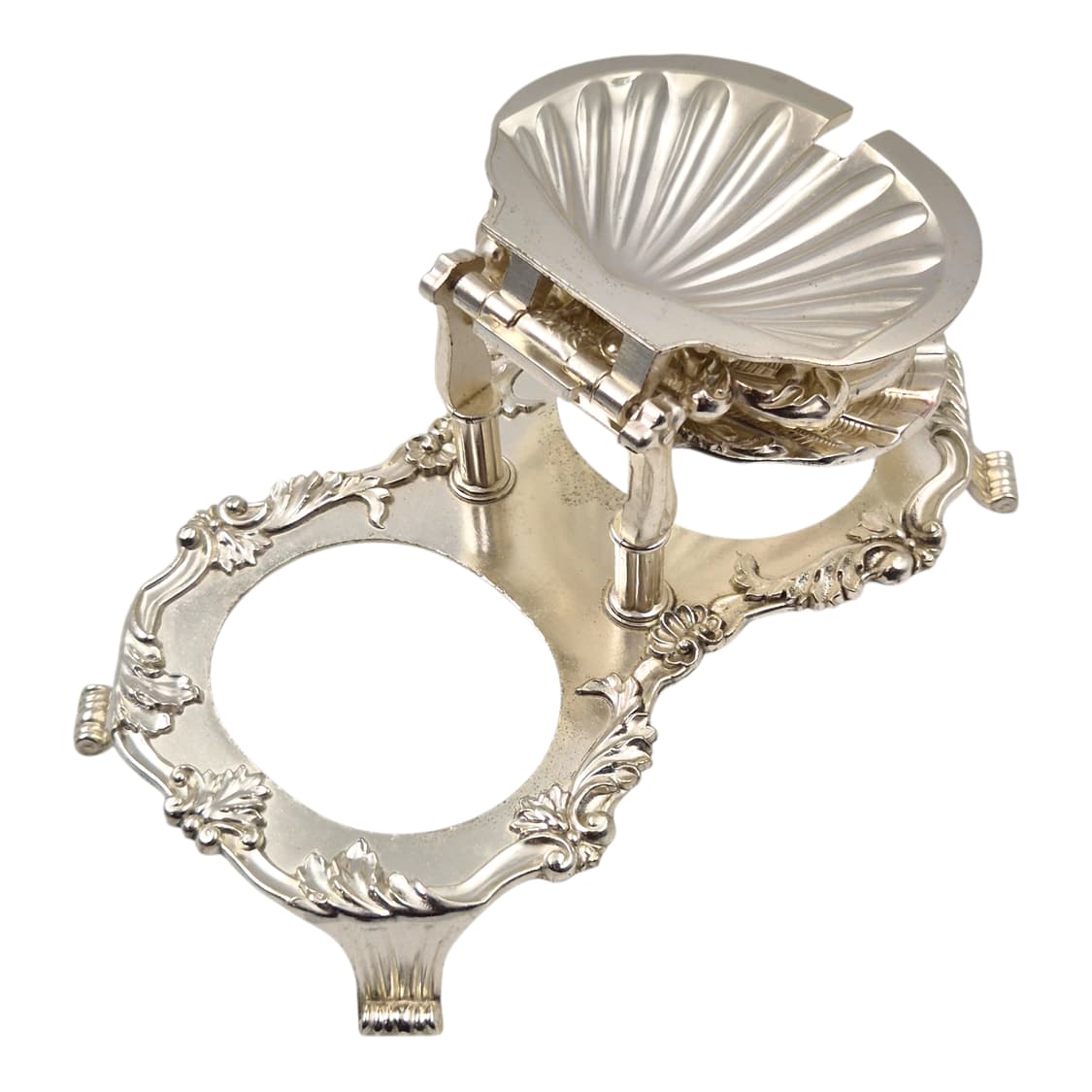 70s 엔틱 셸 무광 실버 크리스탈 슈가 세트 상품이미지6