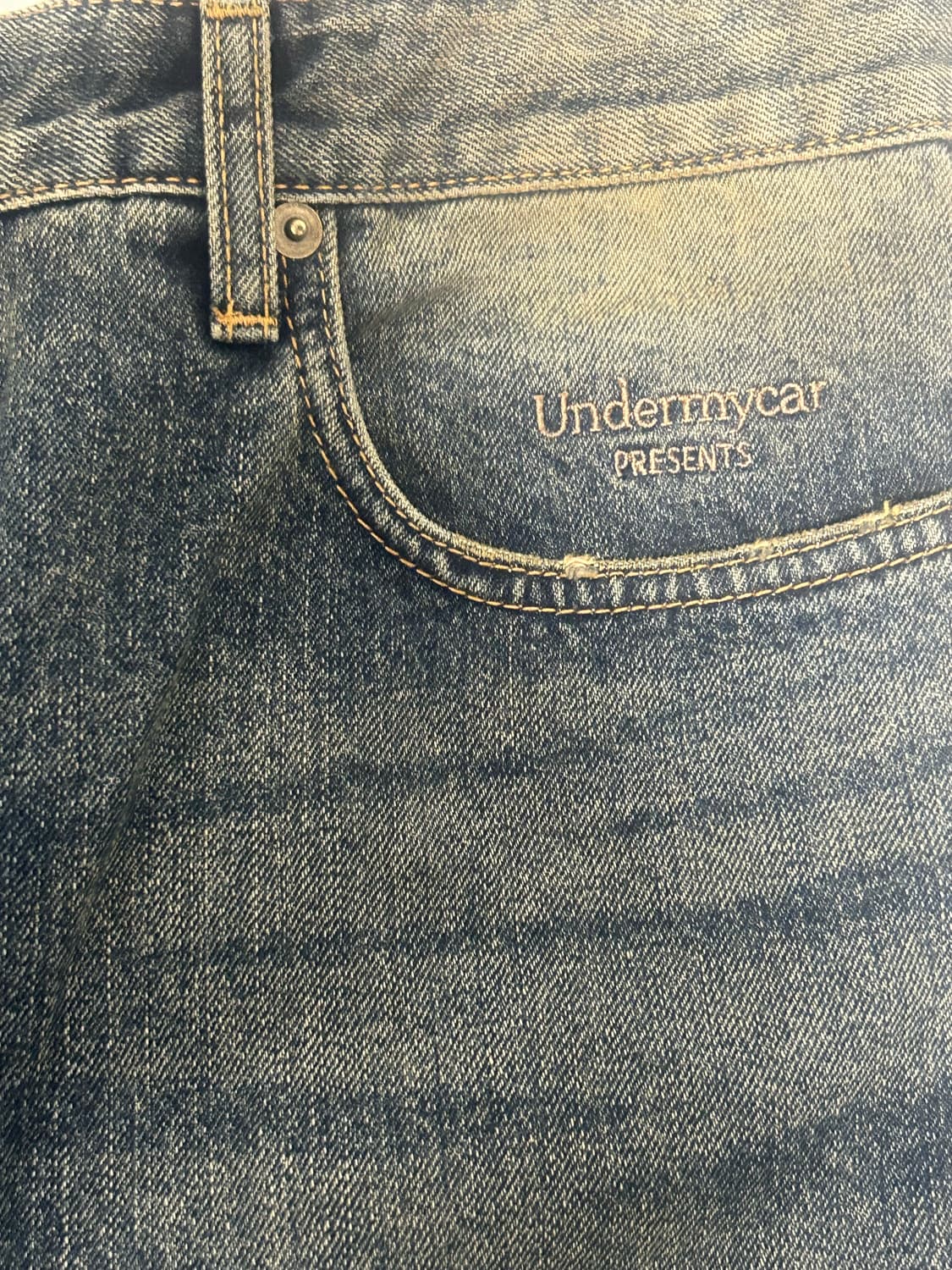 언더마이카 워시드 와이드진 상품이미지5