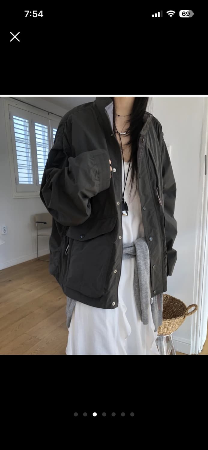 투톤 점퍼 자켓 다크 그레이 상품이미지3