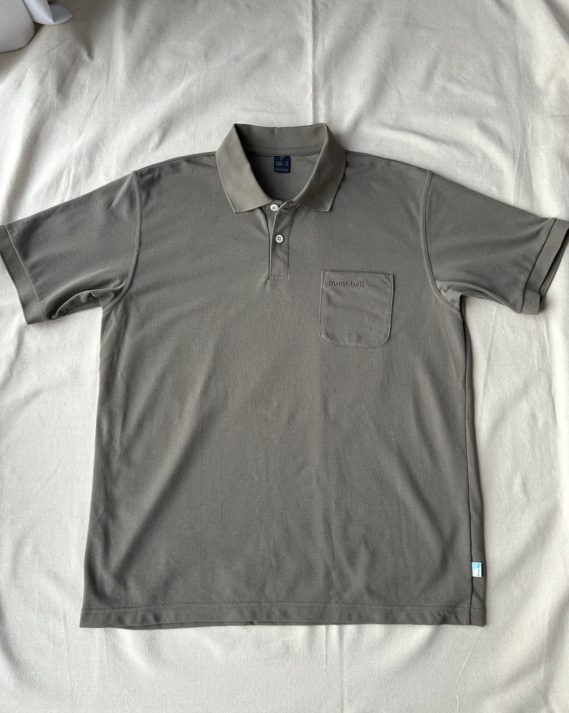 몽벨 재팬 피케 반팔 카라티 올리브그린 L 상품이미지1