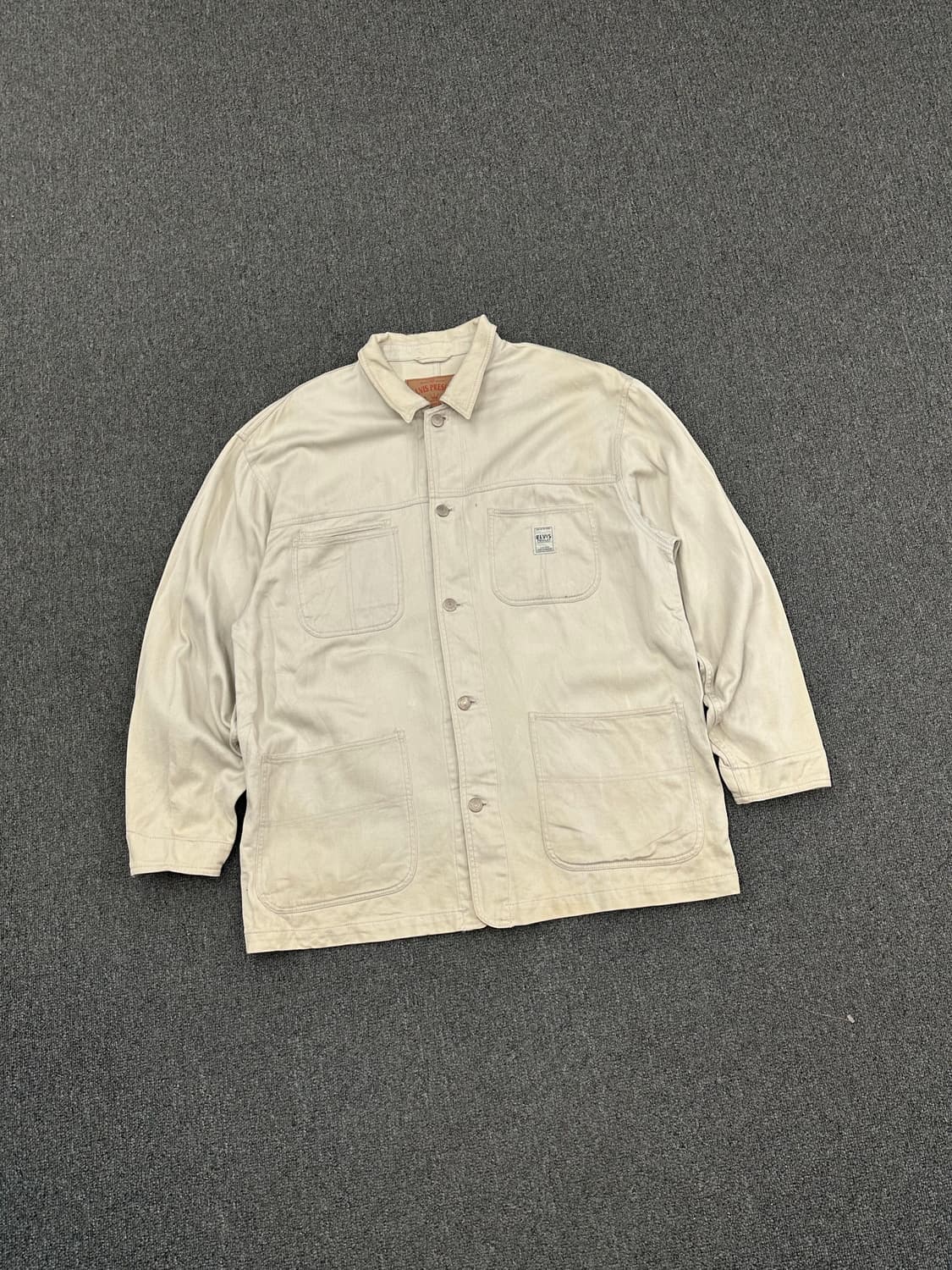 L)ELVIS 빈티지 아이보리 데님 자켓 상품이미지2