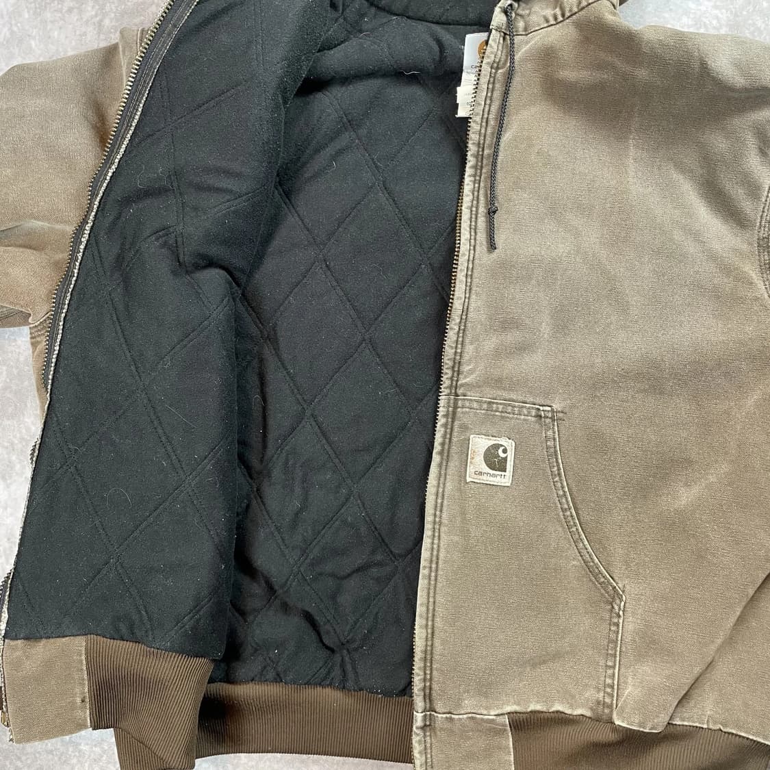 90s 칼하트 디트로이트 J68 후드집업 자켓 2XL 상품이미지3