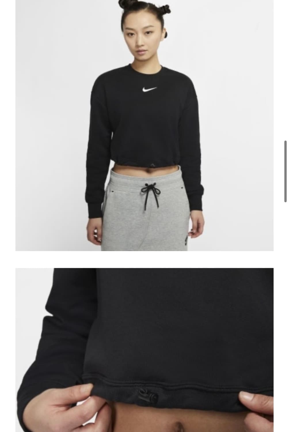 나이키 스우시 퓨추라 크롭 맨투맨 상품이미지1