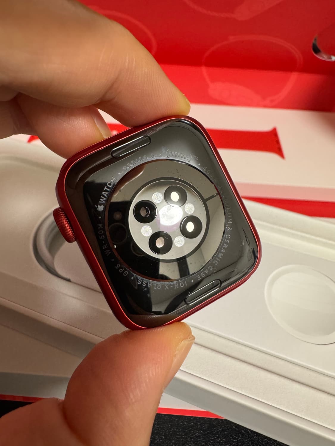 애플워치 시리즈6 40mm GPS (PRODUCT)RED 풀박스 정품 상품이미지3