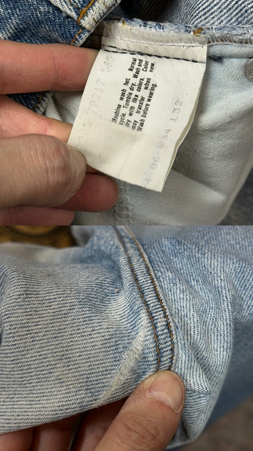 80's USA Made 리바이스 517 부츠컷 플레어진 상품이미지10