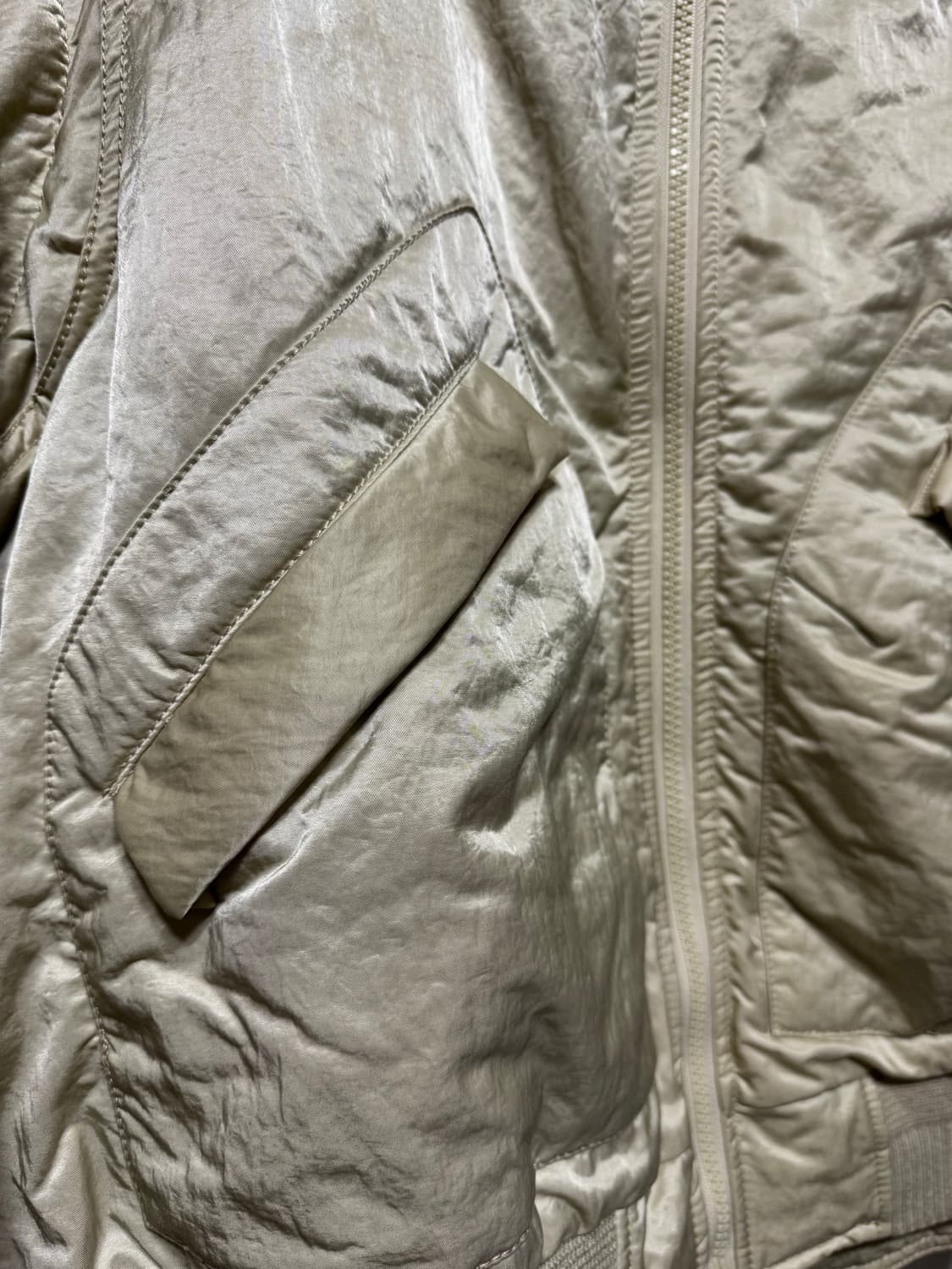 95 시스템옴므 크링클 디테쳐블 MA-1 마원 자켓 상품이미지4