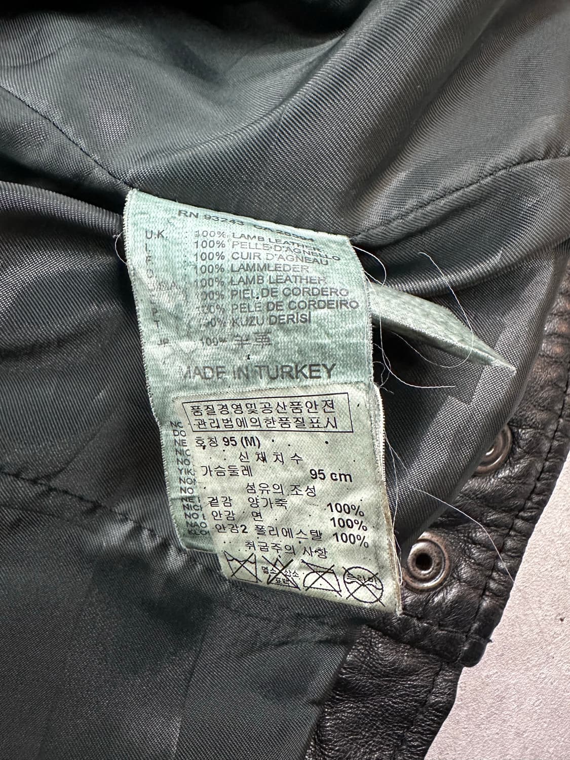 🔥디젤 양가죽 레더 바이커 자켓 M🔥 상품이미지7