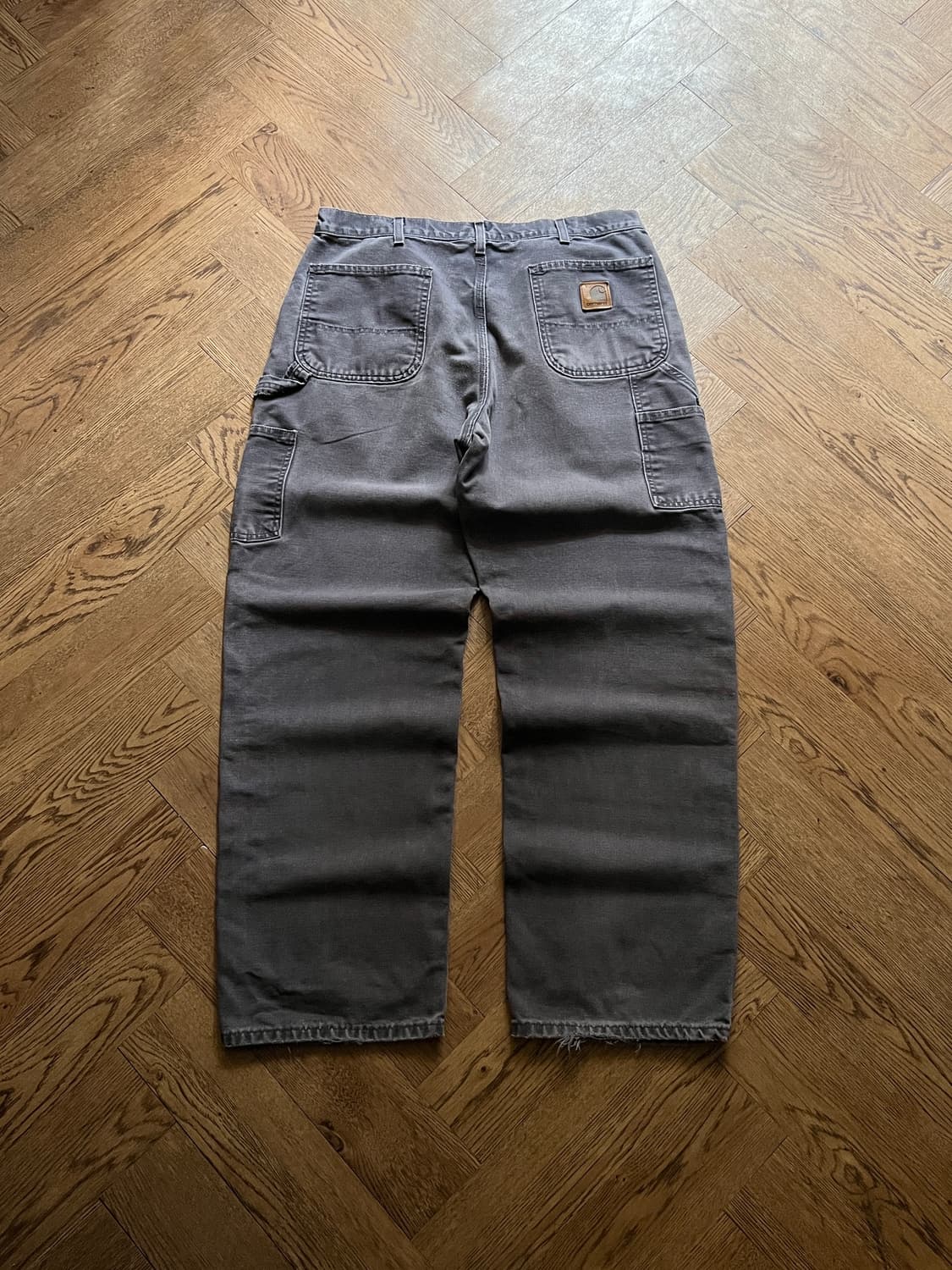 [36]칼하트 USA 빈티지 워싱 페트롤 블루 카펜터 워크 팬츠 상품이미지2