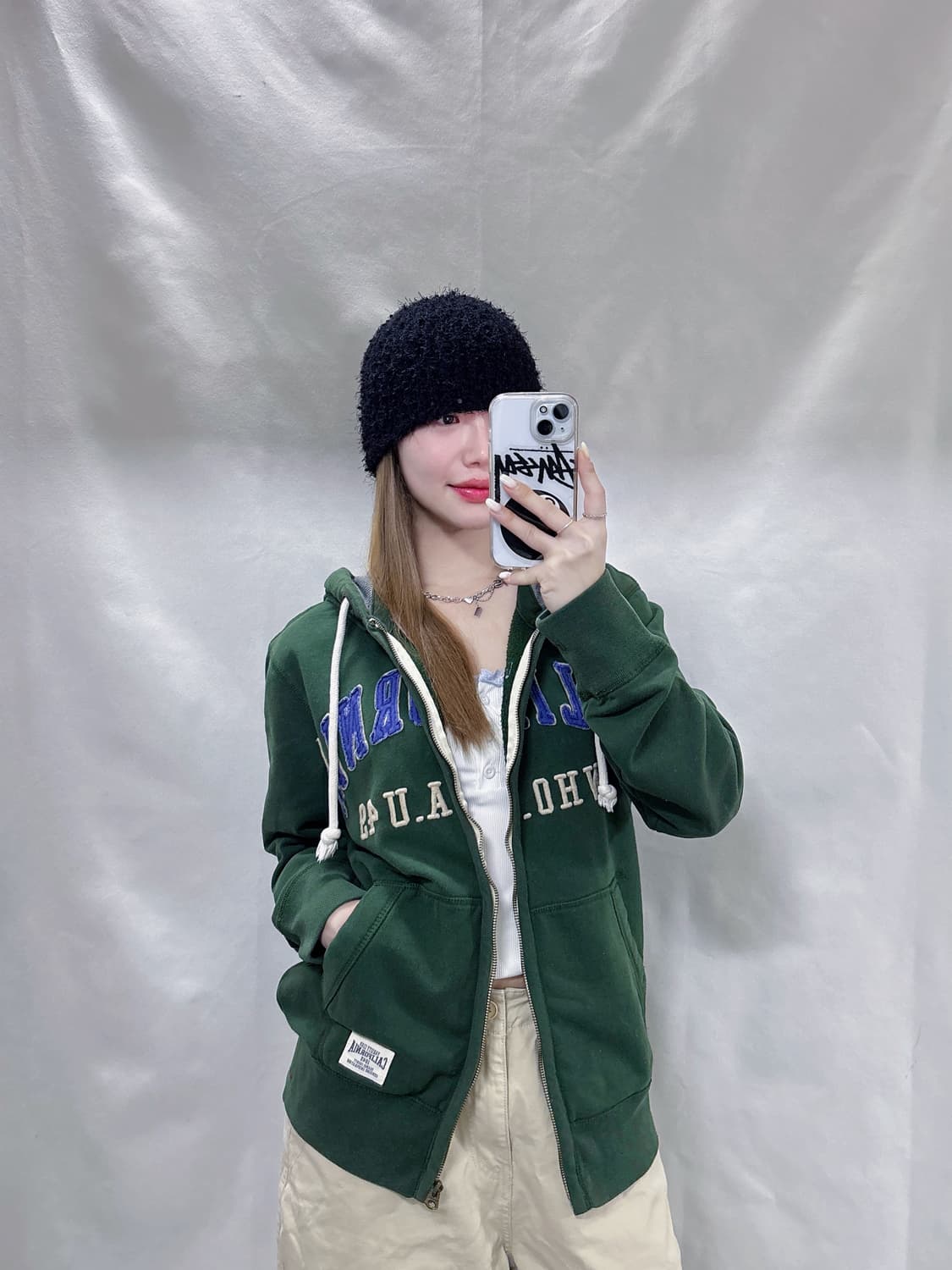 후아유 켈리포니아 빅로고 후드집업  상품이미지2