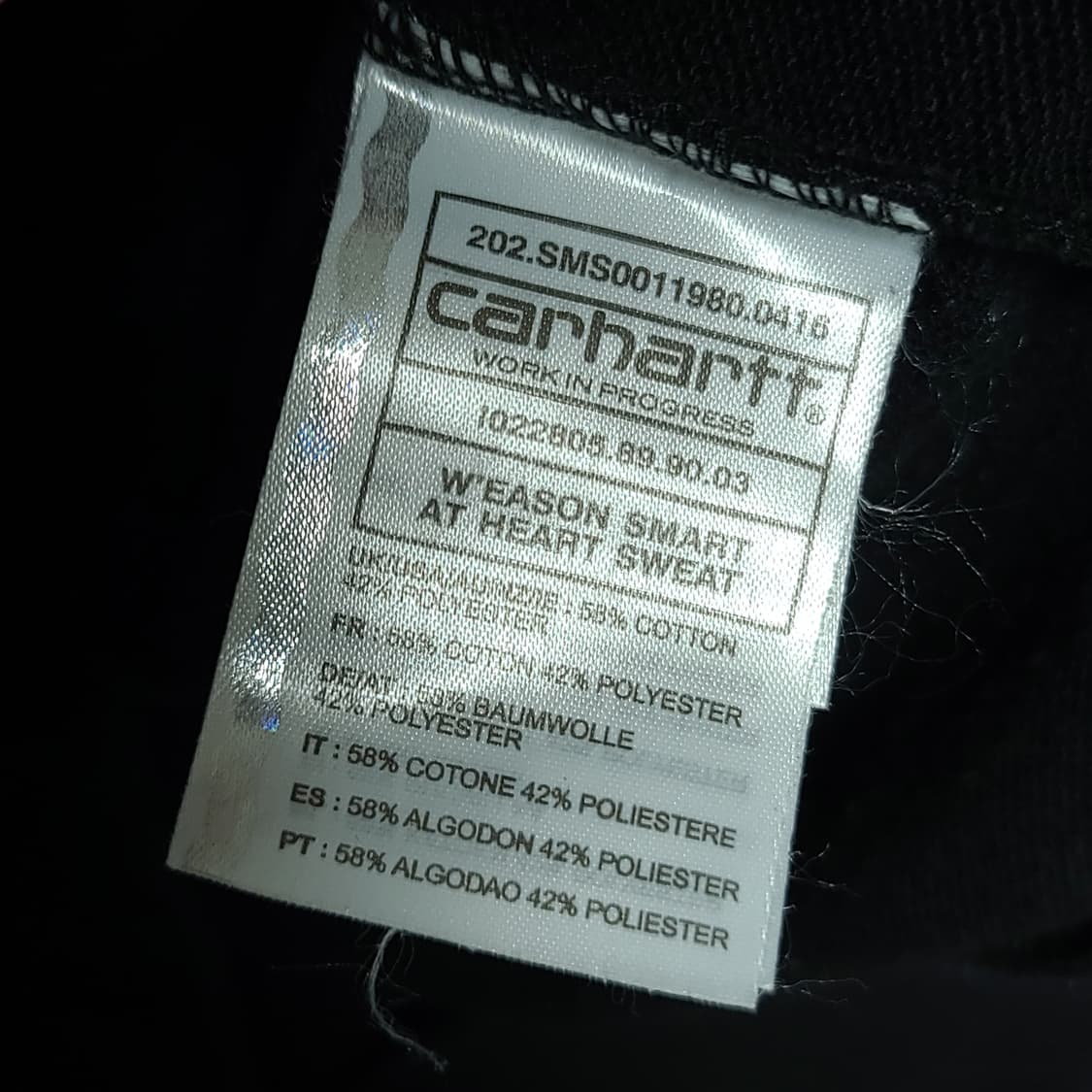 S ) 칼하트 WIP 맨투맨 상품이미지5