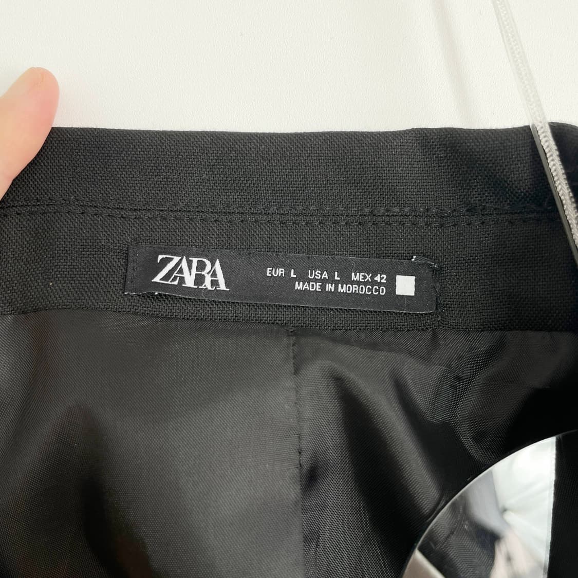 B1 자라 백리스 테일러드 블레이저 블랙 XL사이즈 상품이미지5