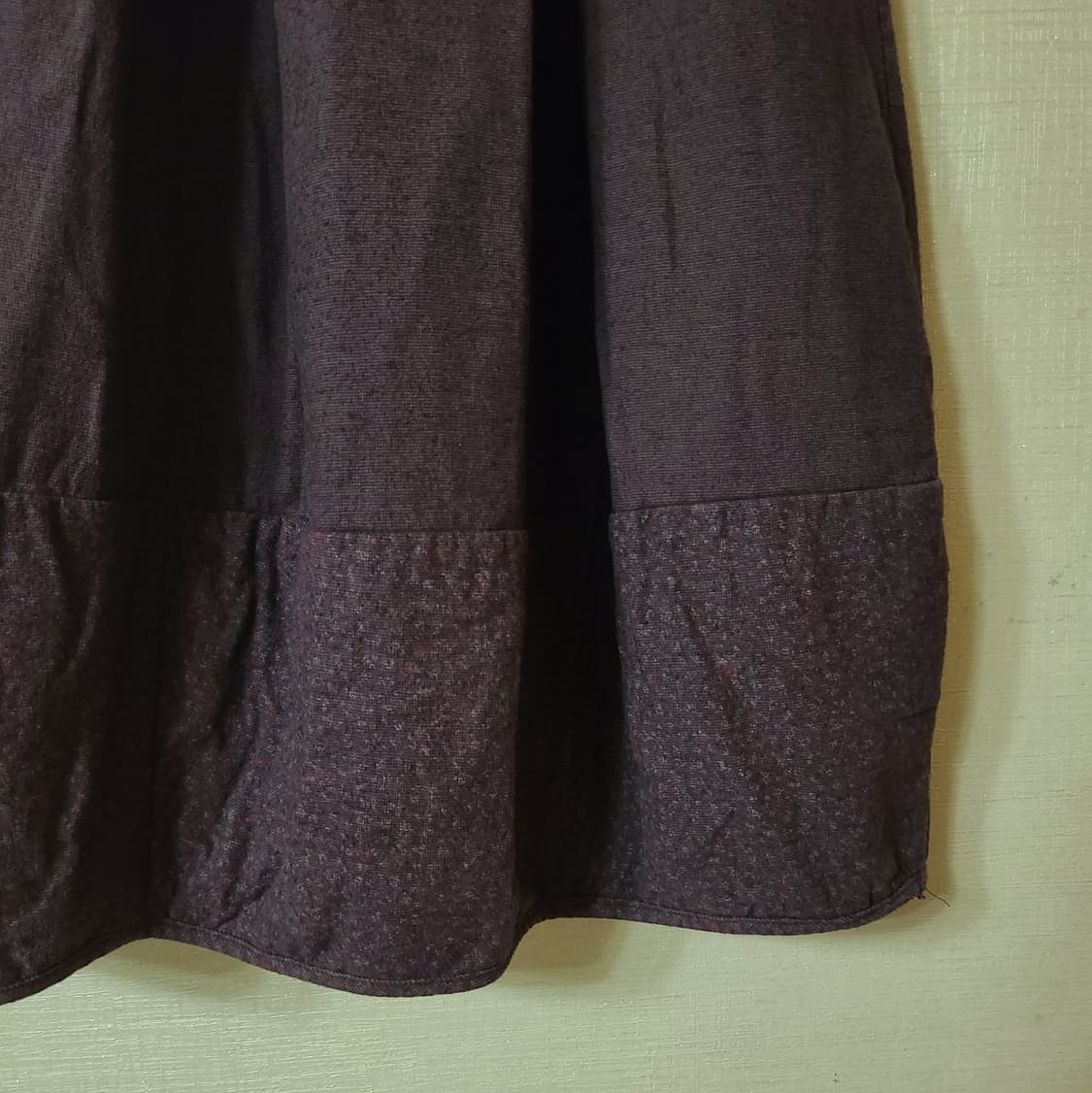빈티지 항아리 벌룬핏 누빔 잔꽃 롱스커트 치마 할미룩 모리걸 겨울 상품이미지3