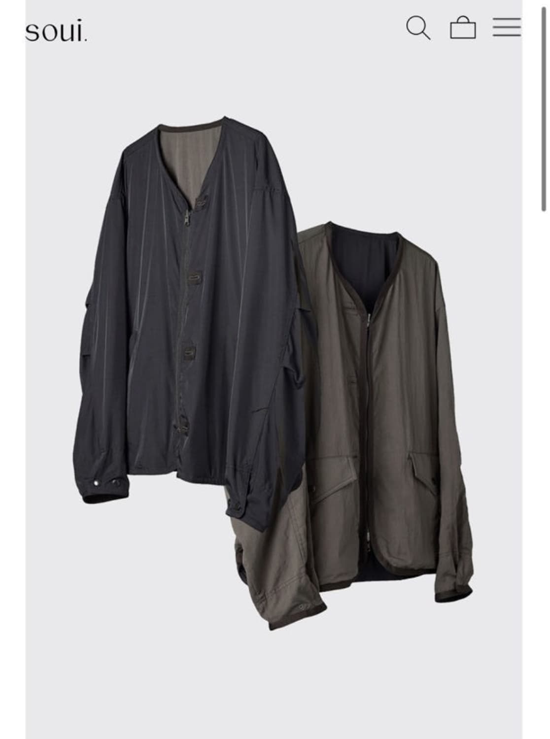 해칭룸 리버시블 라이닝 자켓 4사이즈 상품이미지1