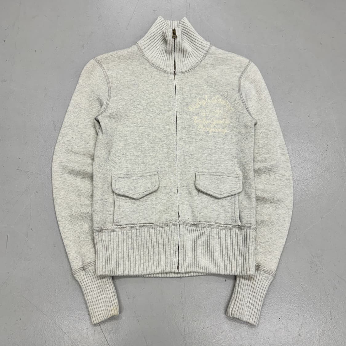 폴로 Y2K 딱붙 코튼 집업 상품이미지2