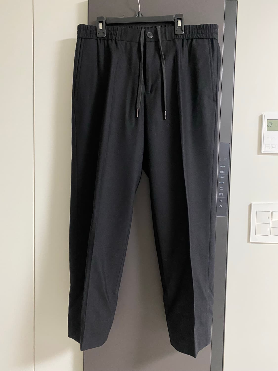 Theory 블랙 울 캐시미어 혼방 바지 31 상품이미지1