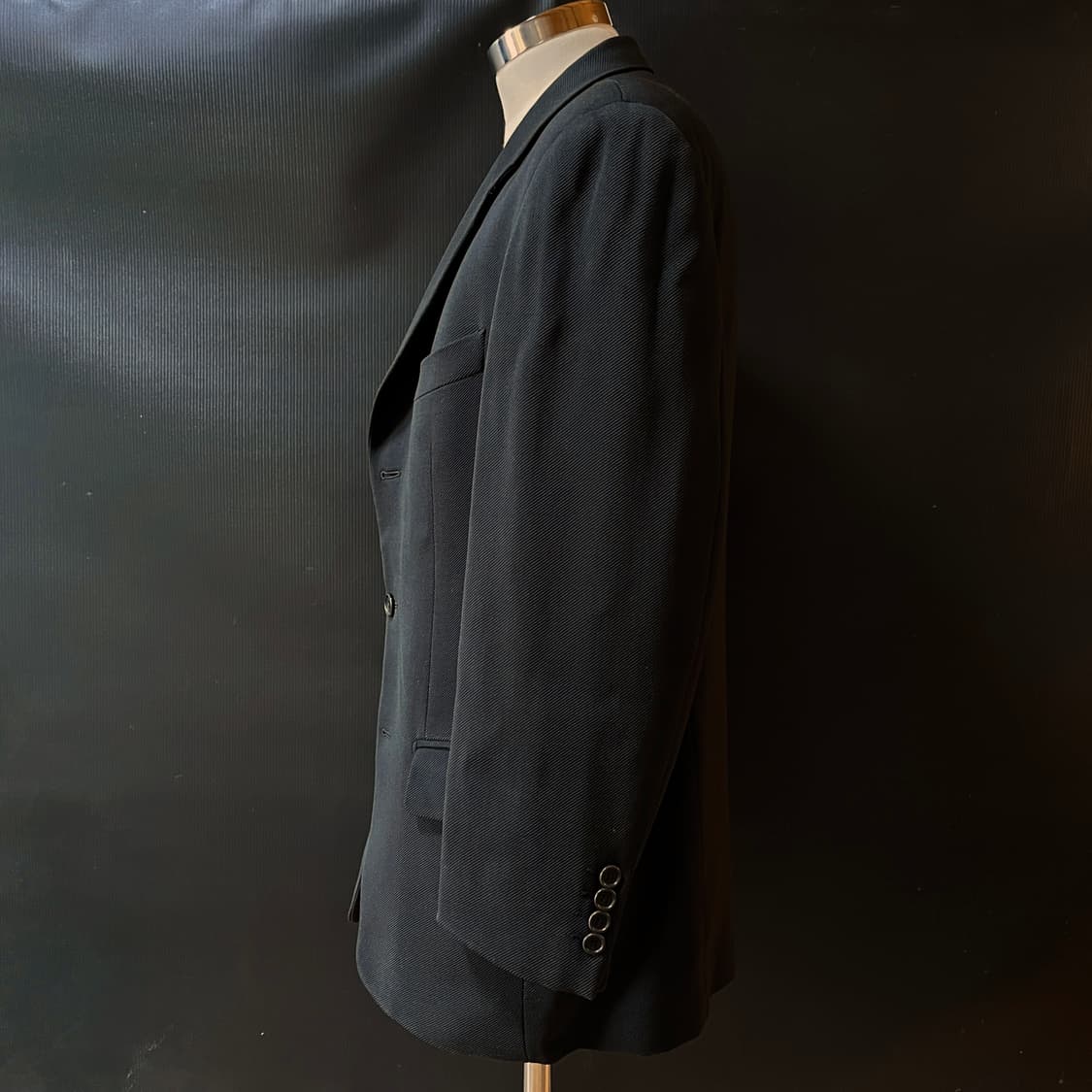  90s Givenchy Italy made 텍스쳐드 울 테일러드 자켓 상품이미지4