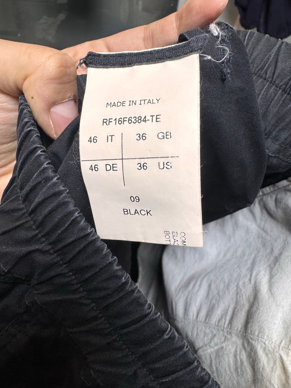 릭오웬스 드로우 스트링 코튼 배기 쇼츠 46 상품이미지2